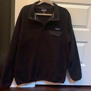 Women’s XL Black half button up fleece pullover